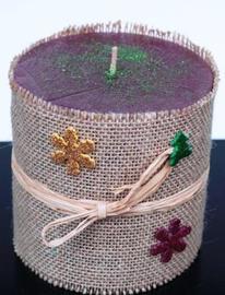 VELA SACO NAVIDAD 10X10 CM