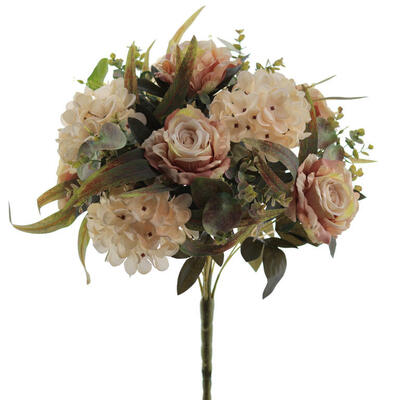 RAMO ROSAS HORTENSIAS VINTAGE