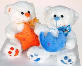 PELUCHE OSO ESTRELLA/LUNA 20 CM