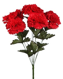 RAMO DE CLAVEL X7 ROJO