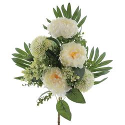 RAMO PALMA PEONIAS CREMA