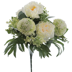 RAMO PEONIAS SILVESTRE CREMA