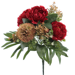 RAMO PEONIAS SILVESTRE ROJO
