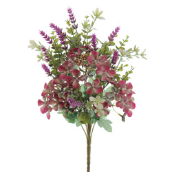 RAMITO PALMA HORTENSIAS SILVESTRE FUXIA
