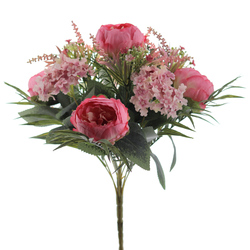 RAMO PEONIA VIBURNUM FUXIA