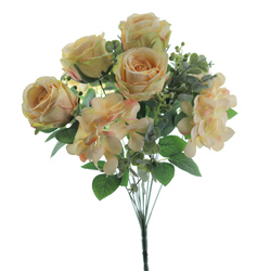 RAMO ROSAS HORTENSIAS AMARILLO