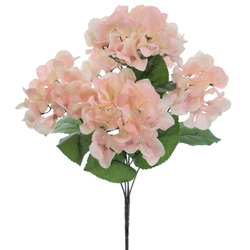 RAMO DE HORTENSIAS CORAL