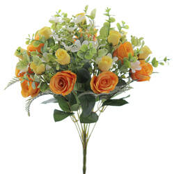 BOUQUET ROSAS CAPULLOS AMARILLO