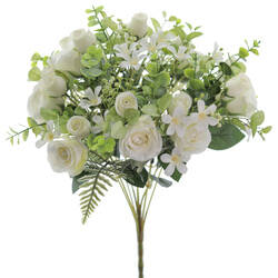 BOUQUET ROSAS CAPULLOS CREMA