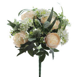 BOUQUET HIDRANGEA PEONIAS BEIGE