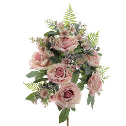 RAMO PALMA VINTAGE ROSAS ROSA