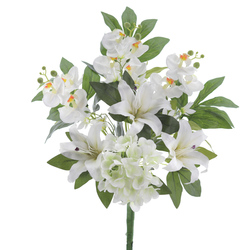 RAMO LILIUM PHALAENOPSIS HORTENSIA CREMA