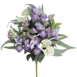 RAMO PALMA ANTHURIUMS IRIS P?RPURA