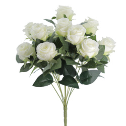 RAMO DE ROSAS X12 CREMA