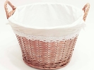 CESTO REDONDO MIMBRE 45X30 CM MARR?N